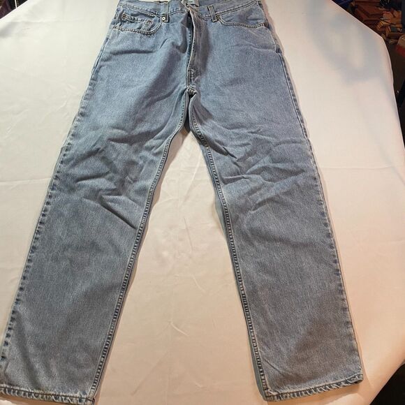 Levi's 550 Jeans Mens Size 38X34 Blue Light Wash Denim Relaxed Fit Tapered - Picture 1 of 4